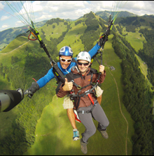 le baptême en parapente