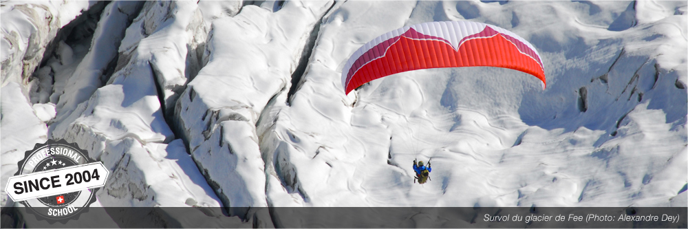 survol du glacier de fee